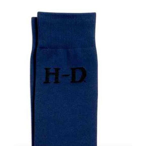 Harley-Davidson Mens HD Trouser Sock Microfiber Dress Navy 99402-16VM - Picture 2 of 7